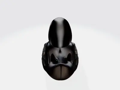 Xenomorph duck 3d model Low-poly 3D model