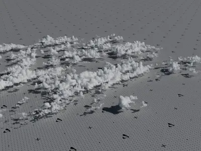 VDB Cumulonimbus Cloud Field 4 3D model