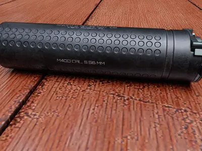 NT4 suppressor Low-poly 3D model