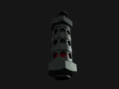 Flash M-84 grenade Free low-poly 3D model
