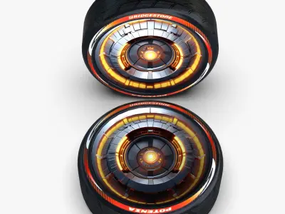 D2 Wheelrim Maresal3d Low-poly 3D model