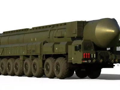 Topol M SS-27 Rs24 Yars SS-29 3D model