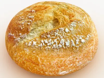 Round Bread 3D model