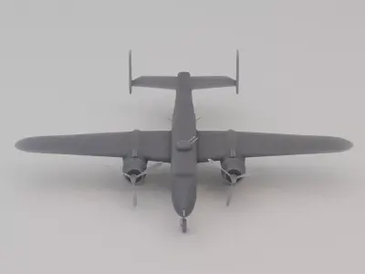 B-25 Mitchell Bomber 3D print model