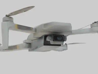 Low Poly Drone DJi Mavic mini Low-poly 3D model