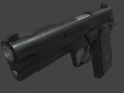 ROK Army Daewoo K5 Pistol Low-poly 3D model