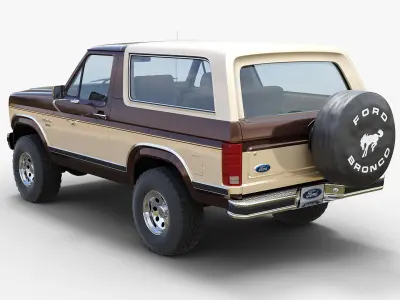 1986 Ford Bronco XLT 3D model purchase
