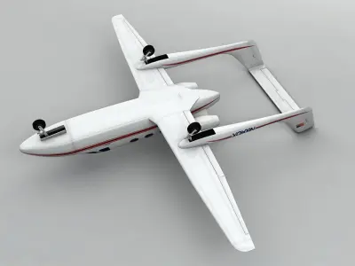  Adam A-700 Aircraft Low-poly 3D model