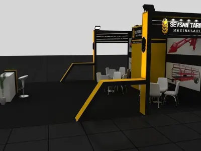 Sevsan Exhibition Stand 3D model