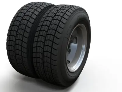 Crago Truck wheels highpoly 3D model