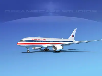 Boeing 787-8 American Airlines 3D model