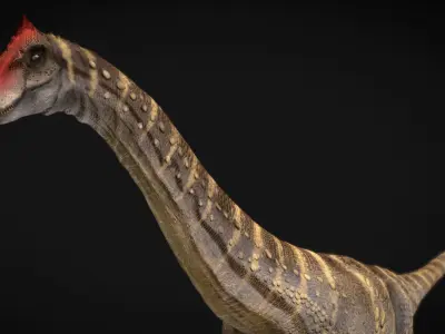 Alamosaurus Low-poly 3D model