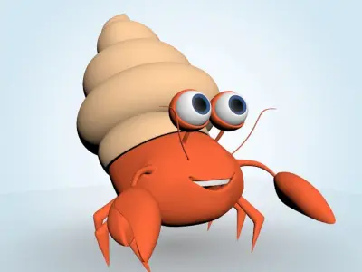 Cancer Hermit 3D model