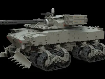Sci fi Infantry fighting vehicle 3D model