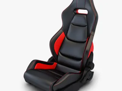 Car Racing Seat v 2 3D model