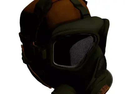 Realistic Military Gas Mask Model 3D model