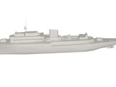 Military Ship 3D model