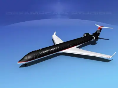 Bombardier CRJ900 US Air Express 3D model