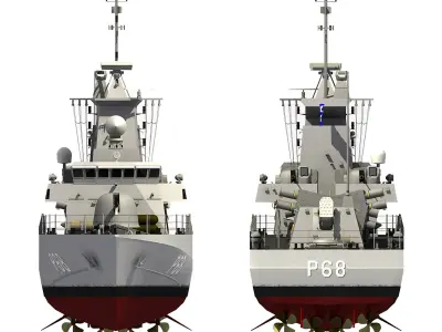 HELLENIC NAVY GREEK NAVAL FORCES 3D model