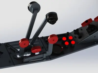 ME262 high definition complete cockpit 3D print model