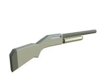 Lowpoly guns ar - rifle Low-poly 3D model