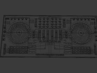 DJ Mixer 3D model