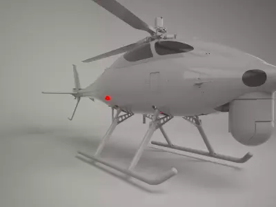 drone helicopter uav 3D model