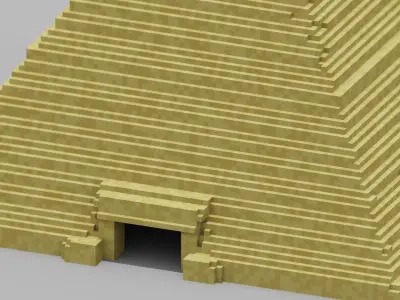 Pyramid egyptian Low-poly 3D model