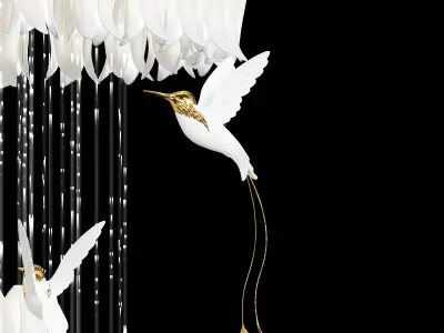 Chandelier Sagarti Alba Grand 110 320h 3D model