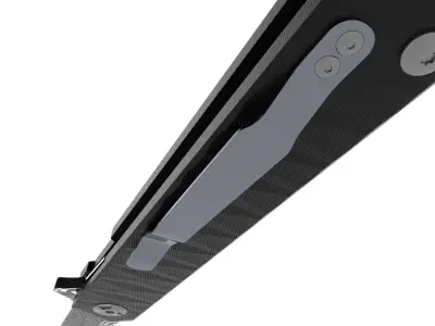 Damascus knife Free low-poly 3D model