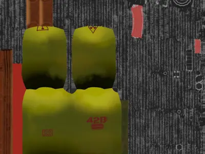  Fortnite Last Gasp Backpack 3D model