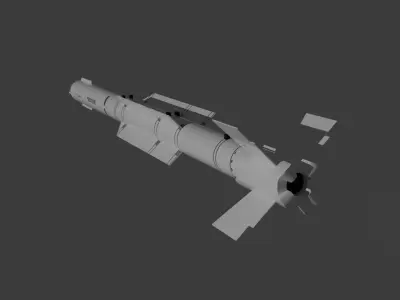 PL-10 Air to Air Missile Low-poly 3D model