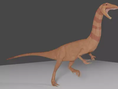Coelophysis Low-poly 3D model