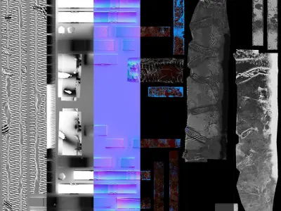 Maniac knife Low-poly 3D model