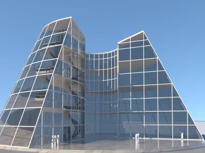 future building 2 exterior-interior 3D model