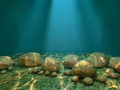 3D stone rock 3D model