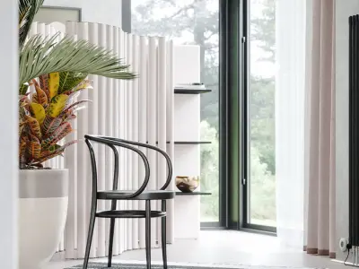  Replica Thonet 209 Chair Model, Black 