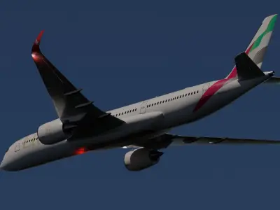 Emirates A350-900 Model 3D model