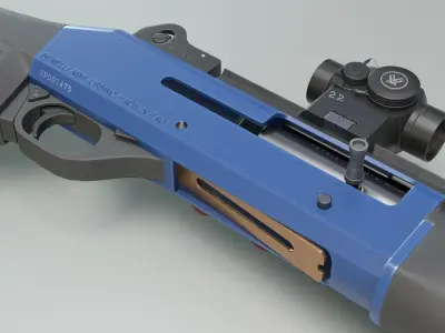 Benelli m4 S90 super Low-poly 3D model