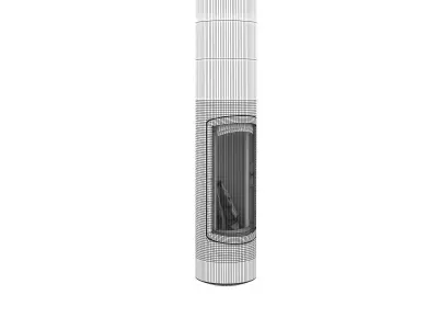 Slimfocus Suspended Fireplace Free 3D model