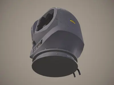 Aircraft FLIR Camera AAS-44 Low-poly 3D model