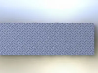 Club car foot rest asm Free 3D model