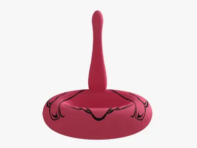 Pool float pink flamingo 3D model