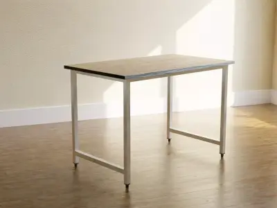 Modern Study Table Free 3D model