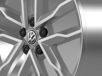 Volkswagen Polo TSI Bluemotion rim 3D model