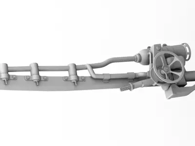 Shishkebab flaming sword Fallout 4 3D model