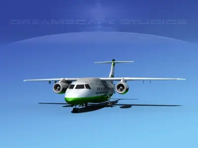 Dornier 328Jet Rocky Mountain Express 3D model