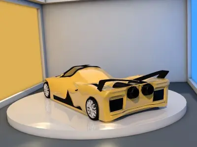 devel sixteen prototype Free low-poly 3D model