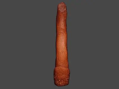 old stone pillar Low-poly 3D model