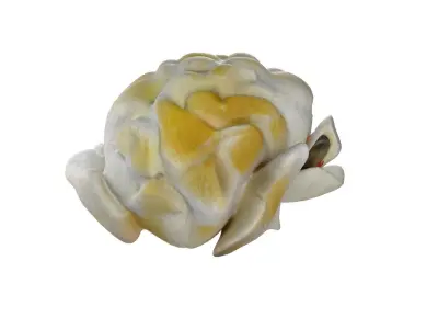 Popcorn 4  Low-poly 3D model